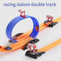 HKM-141331 Multi-Storey Rotating Lift Garage Parking Lot Vehicle Track Set for Kids 3+