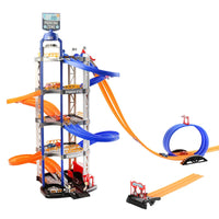 HKM-141331 Multi-Storey Rotating Lift Garage Parking Lot Vehicle Track Set for Kids 3+