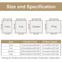 HKM-141395 Spring Floral Microfiber Duvet Cover Set with Pillow Shams - Twin, Full, Queen, King Sizes