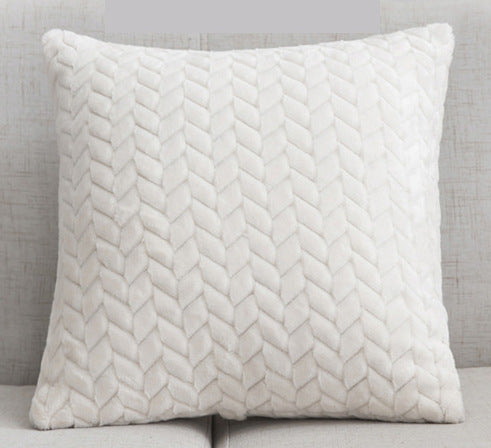 HKM-141459 Flannel Leaf Flower Velvet Cushion Cover for Sofa - Stylish and Modern Design
