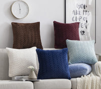 HKM-141459 Flannel Leaf Flower Velvet Cushion Cover for Sofa - Stylish and Modern Design