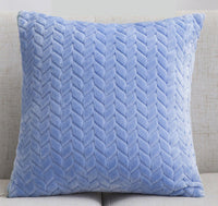 HKM-141459 Flannel Leaf Flower Velvet Cushion Cover for Sofa - Stylish and Modern Design
