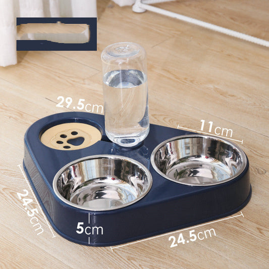 HKM-141587 Automatic Double Dog Bowl with Water Refilling – Available in Blue, Pink, Green