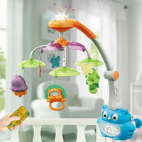 HKM-141651 Electric Musical Crib Mobile with Owl Projector for Infants 0-24 Months, Soft Music and Gentle Lights