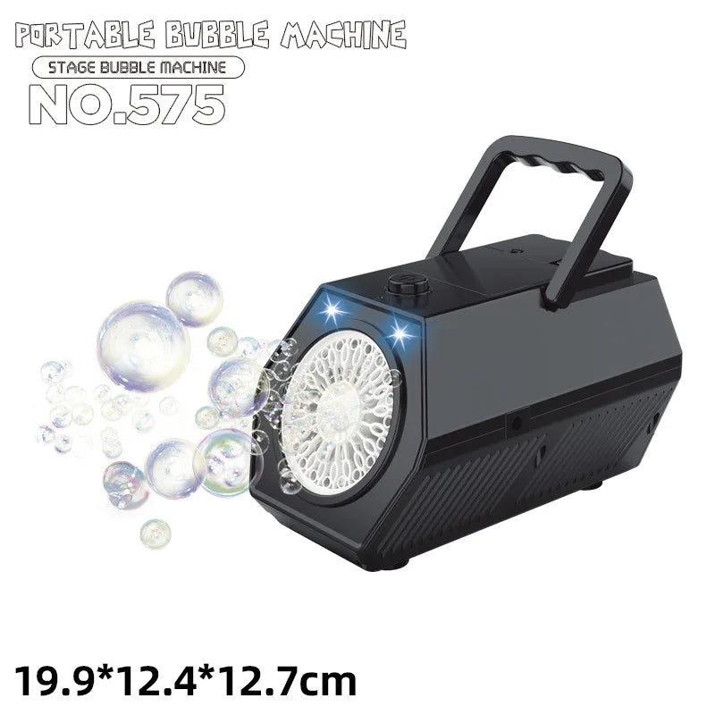 HKM-141907 Automatic 40-Hole Bubble Blower for Kids' Outdoor Fun and Indoor Parties