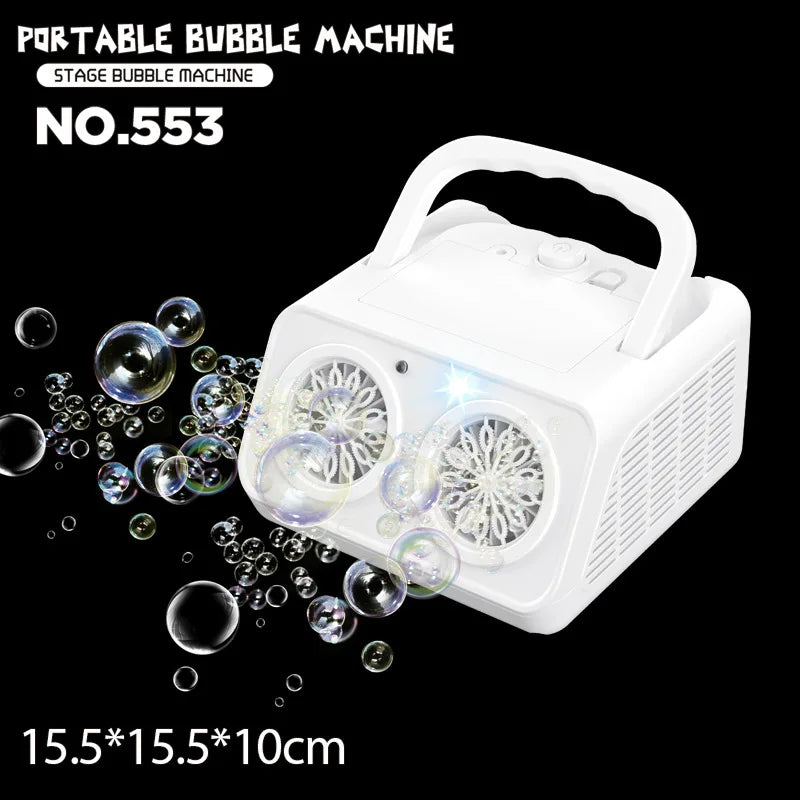 HKM-141907 Automatic 40-Hole Bubble Blower for Kids' Outdoor Fun and Indoor Parties