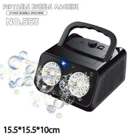HKM-141907 Automatic 40-Hole Bubble Blower for Kids' Outdoor Fun and Indoor Parties