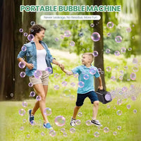 HKM-141907 Automatic 40-Hole Bubble Blower for Kids' Outdoor Fun and Indoor Parties