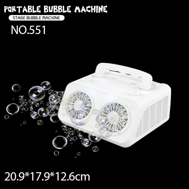 HKM-141907 Automatic 40-Hole Bubble Blower for Kids' Outdoor Fun and Indoor Parties