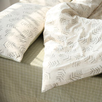 HKM-141907 Cotton Four-Piece Bed Sheet Set with American Pastoral Flower Print