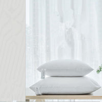 HKM-141907 Goose Feather Cotton Back Pillow - Modern Simplicity Cushion, Various Sizes Available