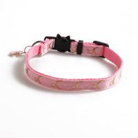 HKM-142099 Pet Ribbon Cat Collar with Star and Moon Design in Various Colors