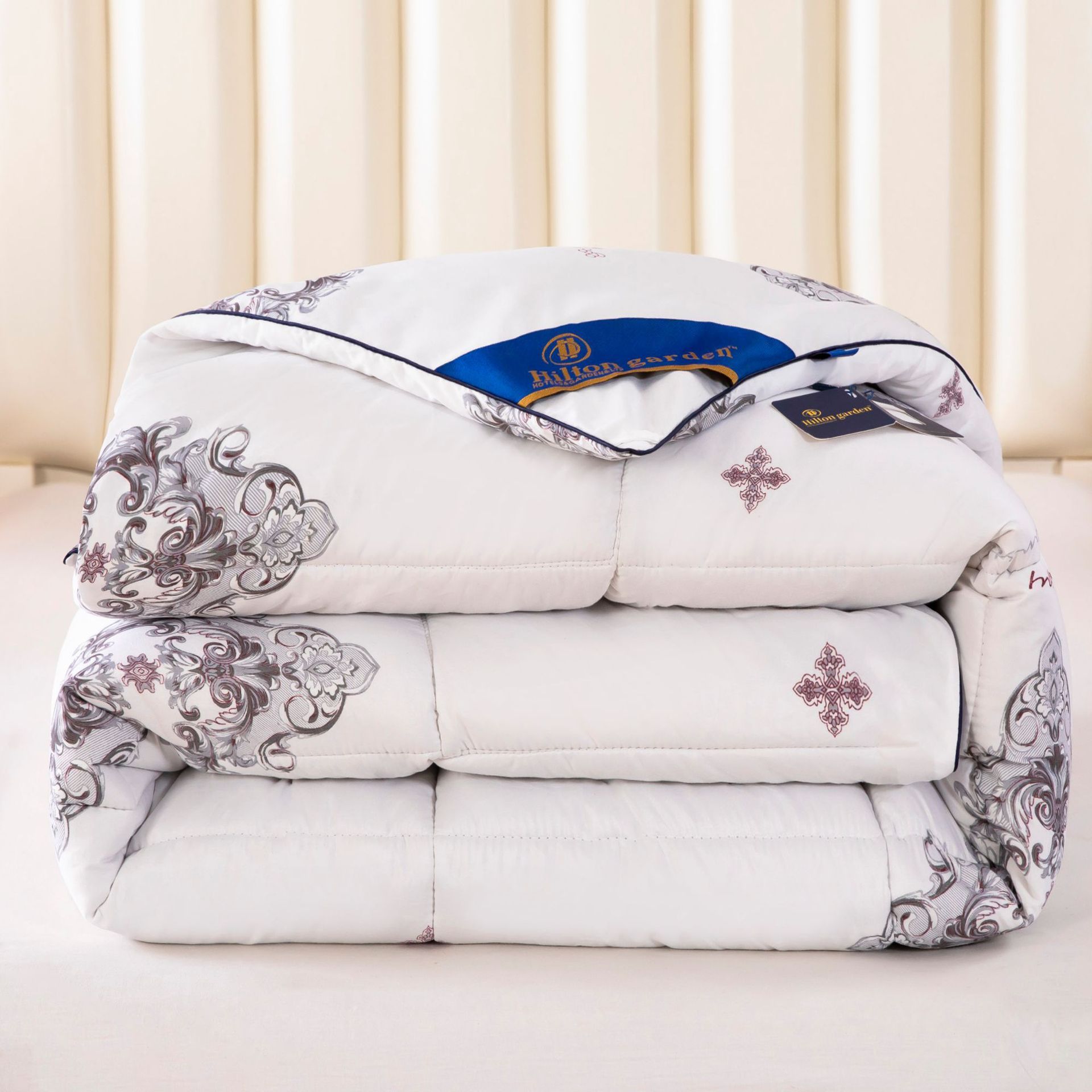 HKM-142227 Thickened Down Cotton Duvet for Spring and Autumn, 1200 x 230cm, Available in White, Gray, Blue, Pink, and Printed Options