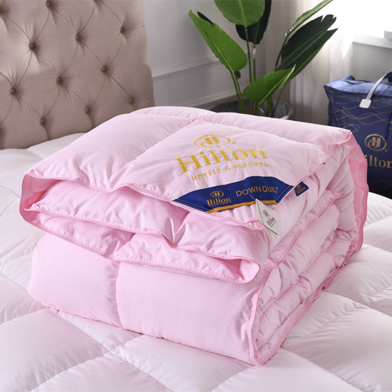 HKM-142227 Thickened Down Cotton Duvet for Spring and Autumn, 1200 x 230cm, Available in White, Gray, Blue, Pink, and Printed Options