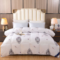 HKM-142227 Thickened Down Cotton Duvet for Spring and Autumn, 1200 x 230cm, Available in White, Gray, Blue, Pink, and Printed Options