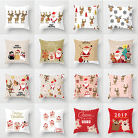 HKM-142291 Nordic Style Christmas Pillowcase - Polyester Cushion Cover for Festive Decor, 45x45cm