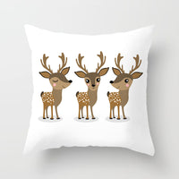 HKM-142291 Nordic Style Christmas Pillowcase - Polyester Cushion Cover for Festive Decor, 45x45cm