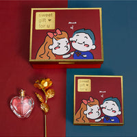 HKM-142355 Customized Gift Box for Couples – Large, Medium, and Extra Large Sizes with Light String and Greeting Card Options