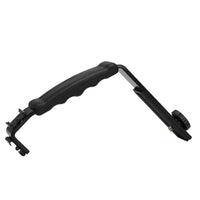 HKM-142483 Heavy Duty L-Shaped Flash Bracket with Dual Shoe Mounts for Mobile Photography Accessories
