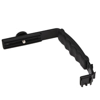 HKM-142483 Heavy Duty L-Shaped Flash Bracket with Dual Shoe Mounts for Mobile Photography Accessories