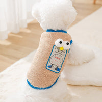 HKM-142547 Cotton-Padded Lapel Vest for Small and Medium Dogs and Cats - Multiple Color Options Available