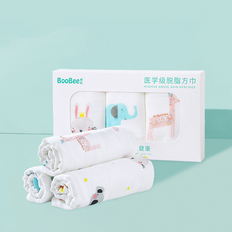 HKM-142803 Cotton Gauze Baby Face Towel for Children Aged 1-3 Years