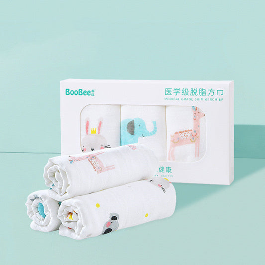 HKM-142803 Cotton Gauze Baby Face Towel for Children Aged 1-3 Years