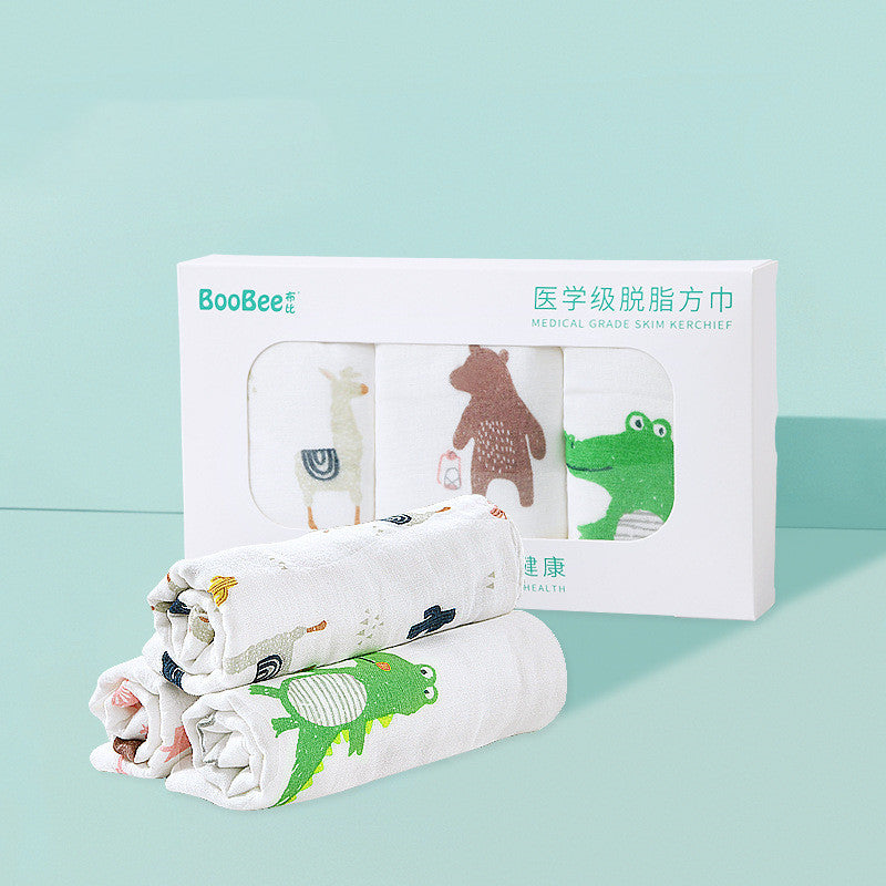HKM-142803 Cotton Gauze Baby Face Towel for Children Aged 1-3 Years