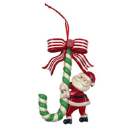 HKM-142995 Festive Polymer Clay Santa Claus Ornaments for Christmas Tree Decoration