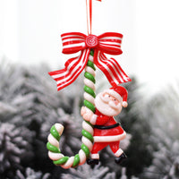 HKM-142995 Festive Polymer Clay Santa Claus Ornaments for Christmas Tree Decoration