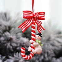 HKM-142995 Festive Polymer Clay Santa Claus Ornaments for Christmas Tree Decoration