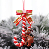 HKM-142995 Festive Polymer Clay Santa Claus Ornaments for Christmas Tree Decoration