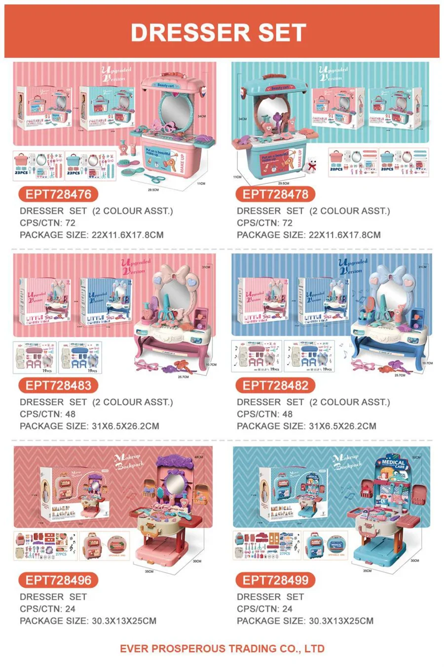 KTX-143059 Non-Toxic Kids Makeup Play Set for Girls - Pretend Toy Kit for Dancing Parties, Ages 2-7