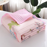 HKM-143059 Reversible Cotton Thicken Blanket for All Seasons – Versatile for Kids and Adults
