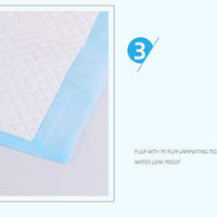 HKM-143059 Thickened Teddy Pet Diaper Pad for Cats and Dogs - Durable PE and Non-Woven Fabric