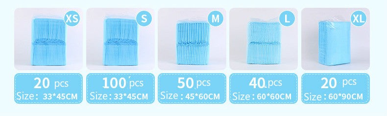 HKM-143059 Thickened Teddy Pet Diaper Pad for Cats and Dogs - Durable PE and Non-Woven Fabric