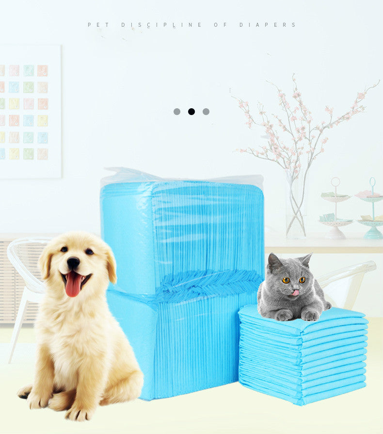 HKM-143059 Thickened Teddy Pet Diaper Pad for Cats and Dogs - Durable PE and Non-Woven Fabric