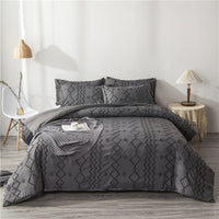 HKM-143187 Bohemian Craft Quilt Cover Set with Pillowcases - Multiple Sizes Available