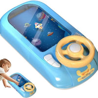 HKM-143187 Kids Educational Driving Simulator Toy with Steering Wheel for Ages 0-4