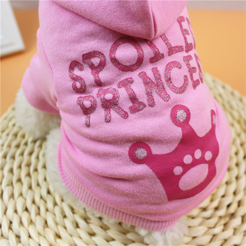 HKM-143251 Pink Cotton Hooded T-Shirt for Cats and Dogs - Sizes XS to XL
