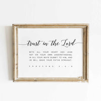 HKM-143379 Blessing Bible Wall Art Canvas Print with Pine Wood Frame