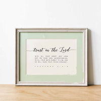 HKM-143379 Blessing Bible Wall Art Canvas Print with Pine Wood Frame
