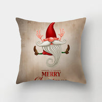 HKM-143443 Christmas-Themed Digital Print Square Pillow Cover, 45x45cm, Chemical Fiber Material
