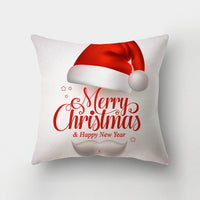 HKM-143443 Christmas-Themed Digital Print Square Pillow Cover, 45x45cm, Chemical Fiber Material