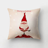 HKM-143443 Christmas-Themed Digital Print Square Pillow Cover, 45x45cm, Chemical Fiber Material
