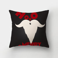 HKM-143443 Christmas-Themed Digital Print Square Pillow Cover, 45x45cm, Chemical Fiber Material