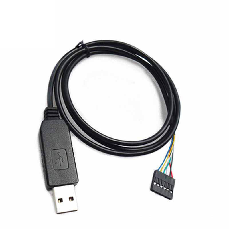 HKM-143571 USB to TTL Serial Adapter Cable with 6-Pin CTS RTS for Military and Aerospace Applications – 1 Meter Length