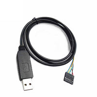 HKM-143571 USB to TTL Serial Adapter Cable with 6-Pin CTS RTS for Military and Aerospace Applications – 1 Meter Length