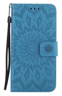 HKM-143635 Sun Embossed Leather Phone Case - Durable PU TPU Material, Shockproof & Scratch-Resistant Protection, Multiple Color Options