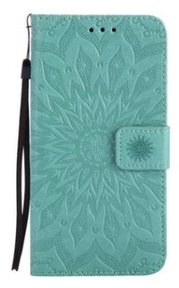 HKM-143635 Sun Embossed Leather Phone Case - Durable PU TPU Material, Shockproof & Scratch-Resistant Protection, Multiple Color Options